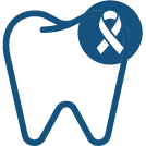 Tooth with Oral Cancer symbol