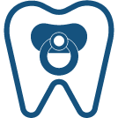 Tooth showing Pediatric Dentistry